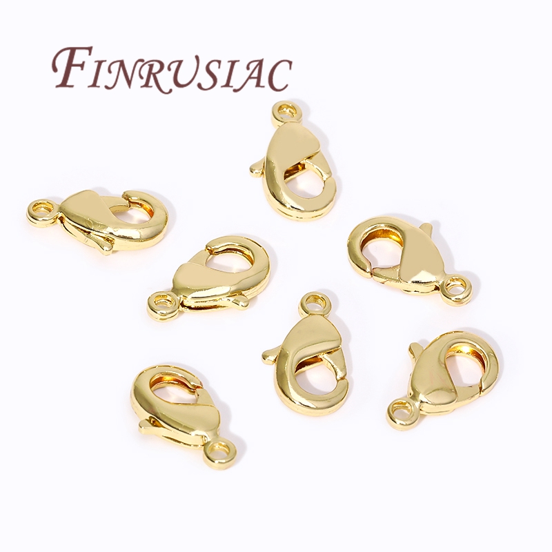 Jewelry Making Brass - مشابك على شكل جراد البحر مطلية
