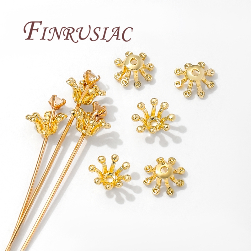 Bead Cap Flower - أغطية خرز على شكل زهرة مطلية