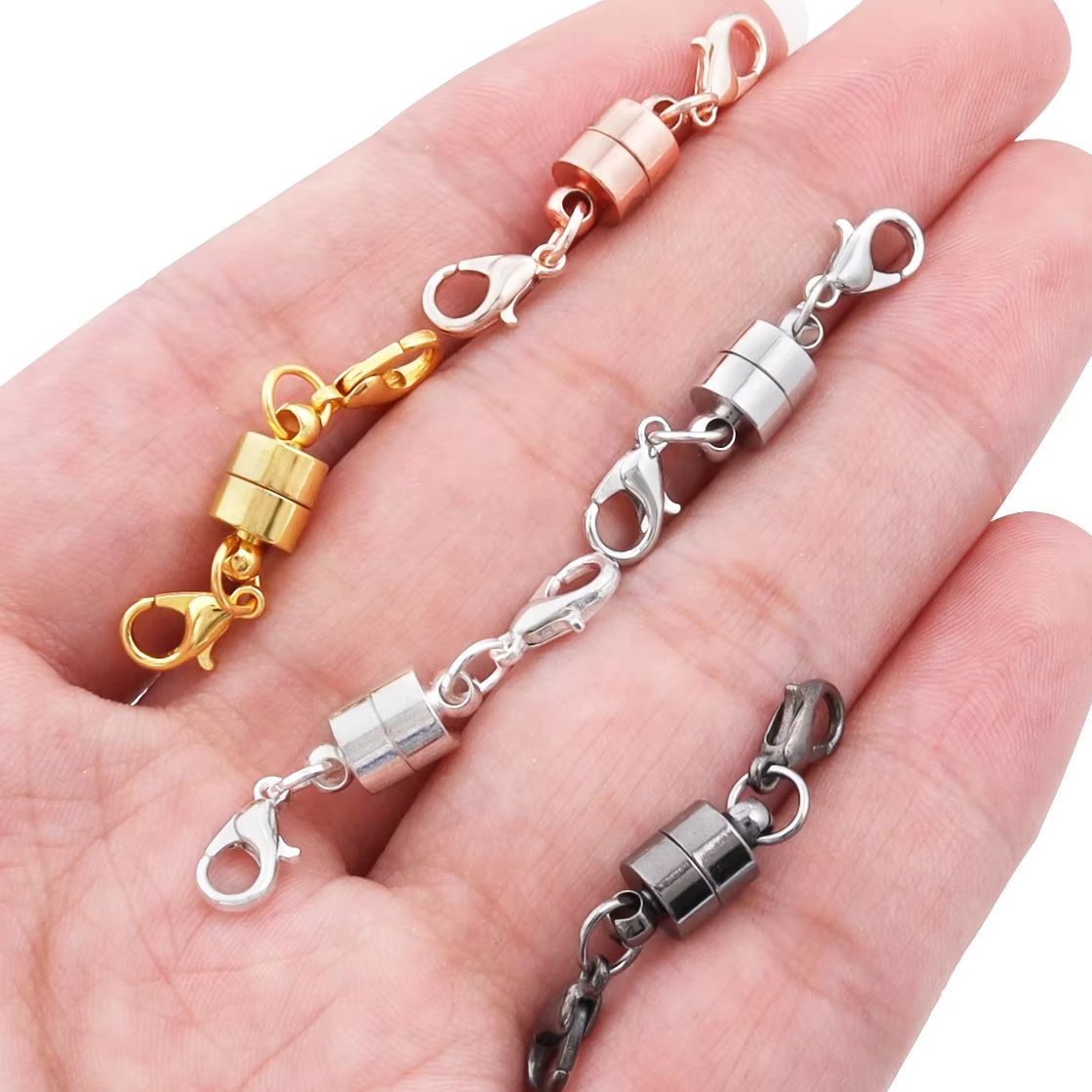 Jewelry Making Brass - 5 مجموعات/وحدة المشابك المغناطيسية مع المشابك