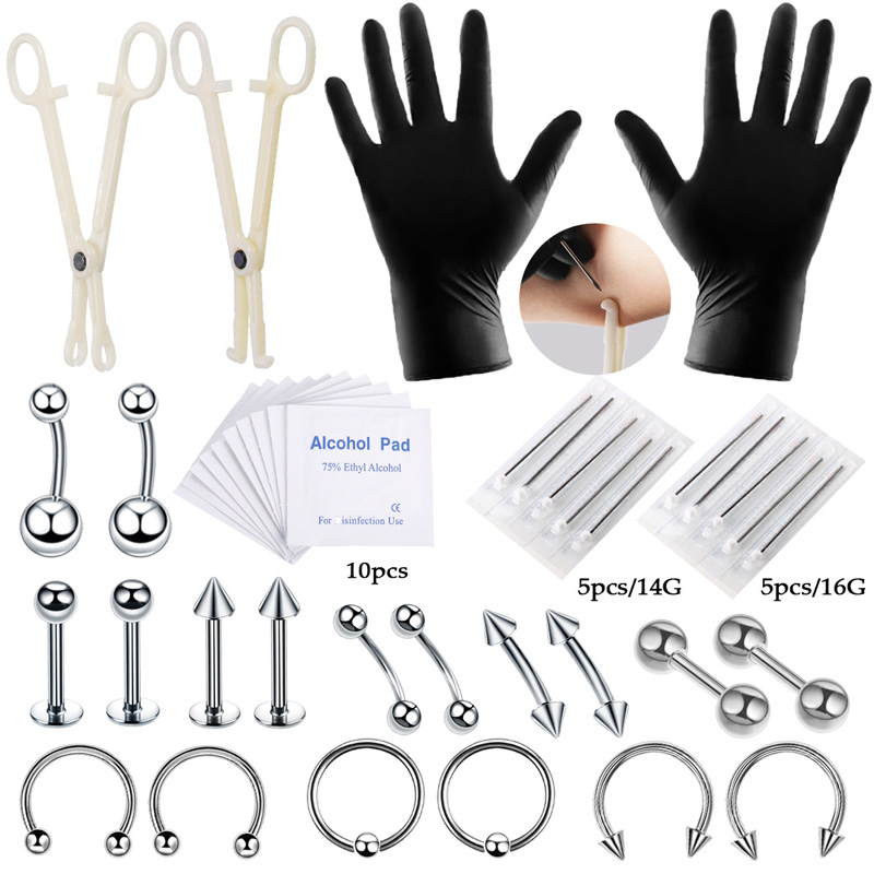 Jewelry Making Round Nose Pliers - 42 قطعة/المجموعة الجسم ثقب أداة كيت