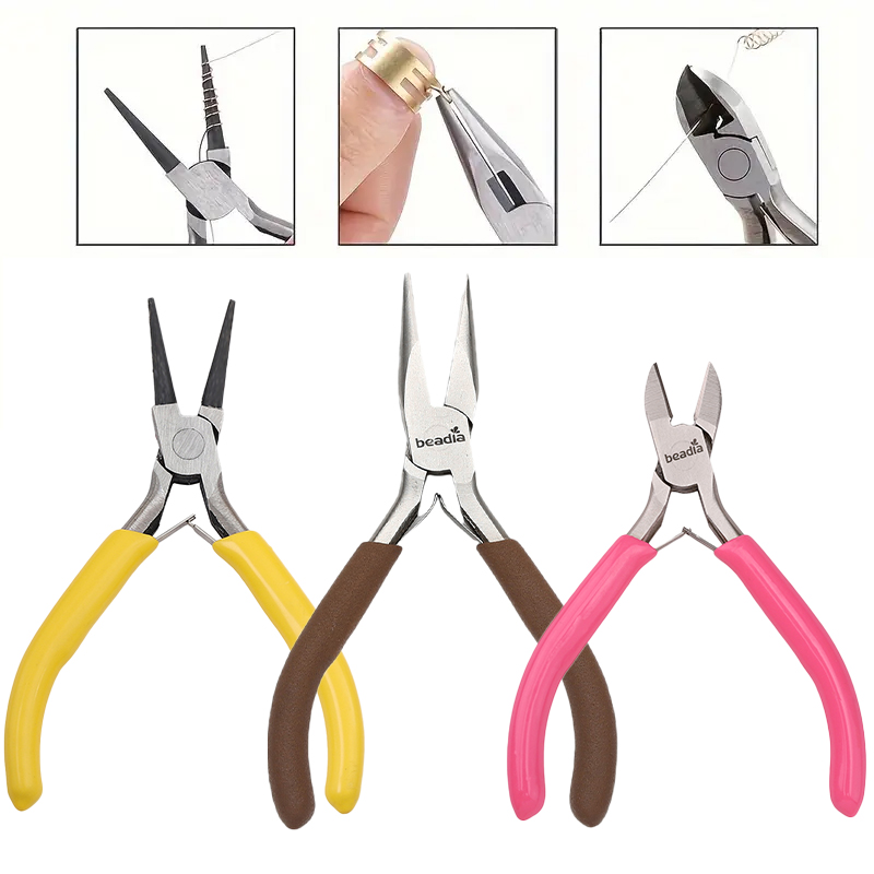 Jewelry Making Round Nose Pliers - مجموعة كماشة صنع المجوهرات مكونة من
