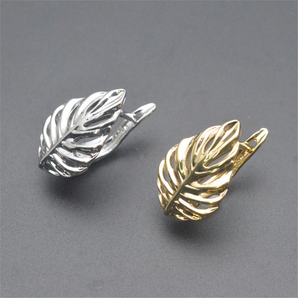 Jewelry Making Brass - 1/2 قطعة من مشابك الأقراط على