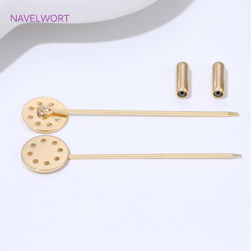 14K مطلية بالذهب بروش طويل دبا - مراجعة Jewelry Making Tray وسعره