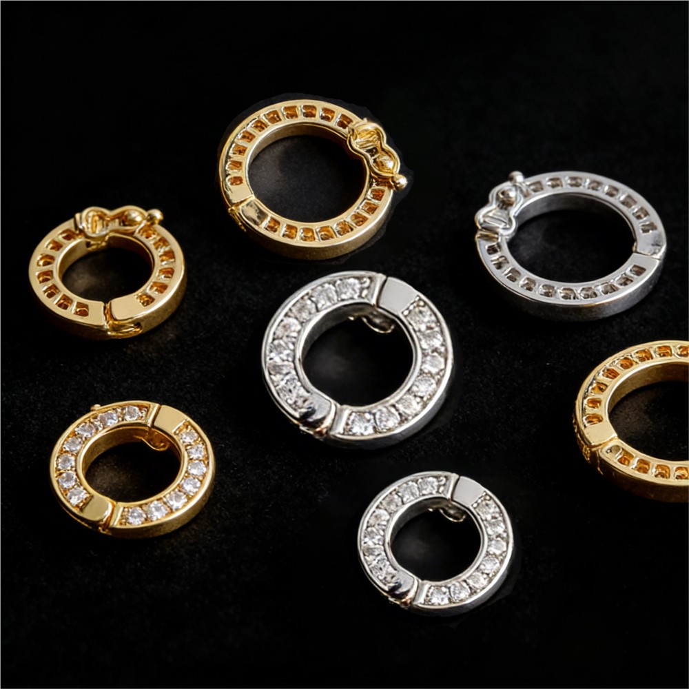 قطعتان من مشابك اللؤلؤ الدائري - مراجعة Jewelry Making Brass وسعره