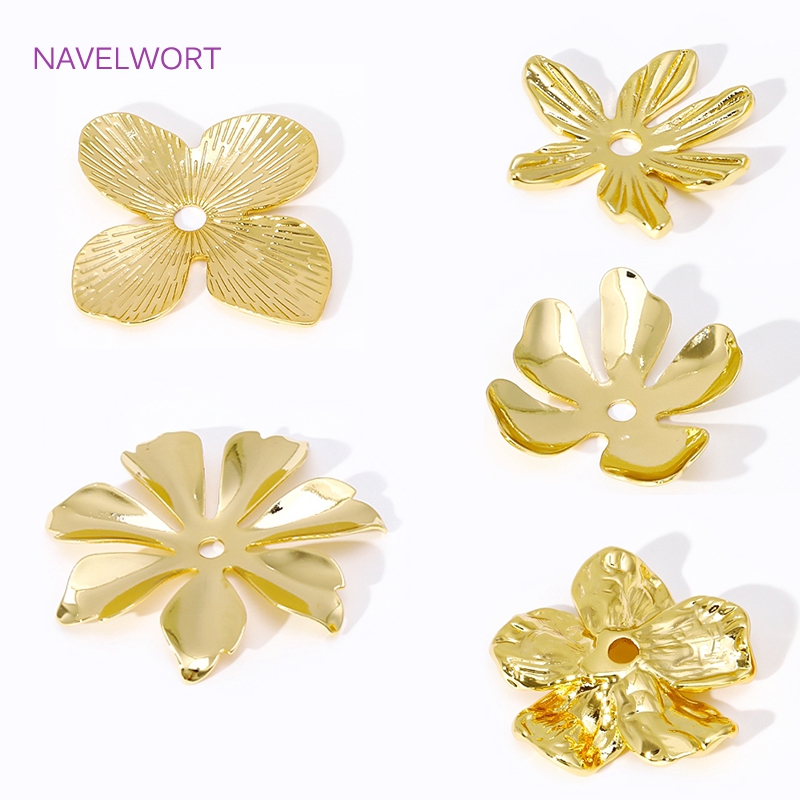 أغطية خرز كبيرة مطلية بالذهب ع - مراجعة Bead Cap Flower وسعره