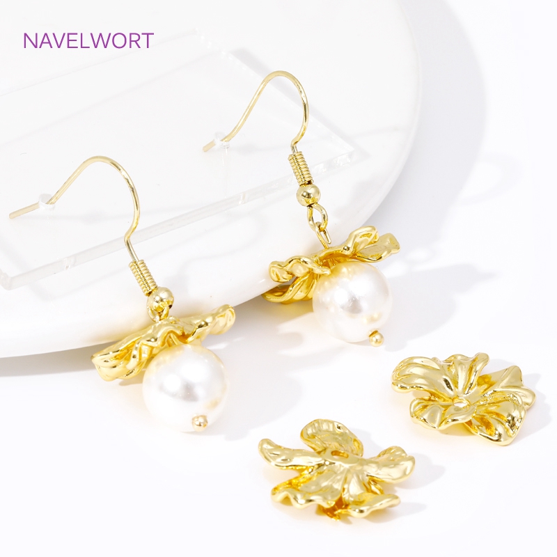 أغطية خرز كبيرة مطلية بالذهب ع - مراجعة Bead Cap Flower وسعره