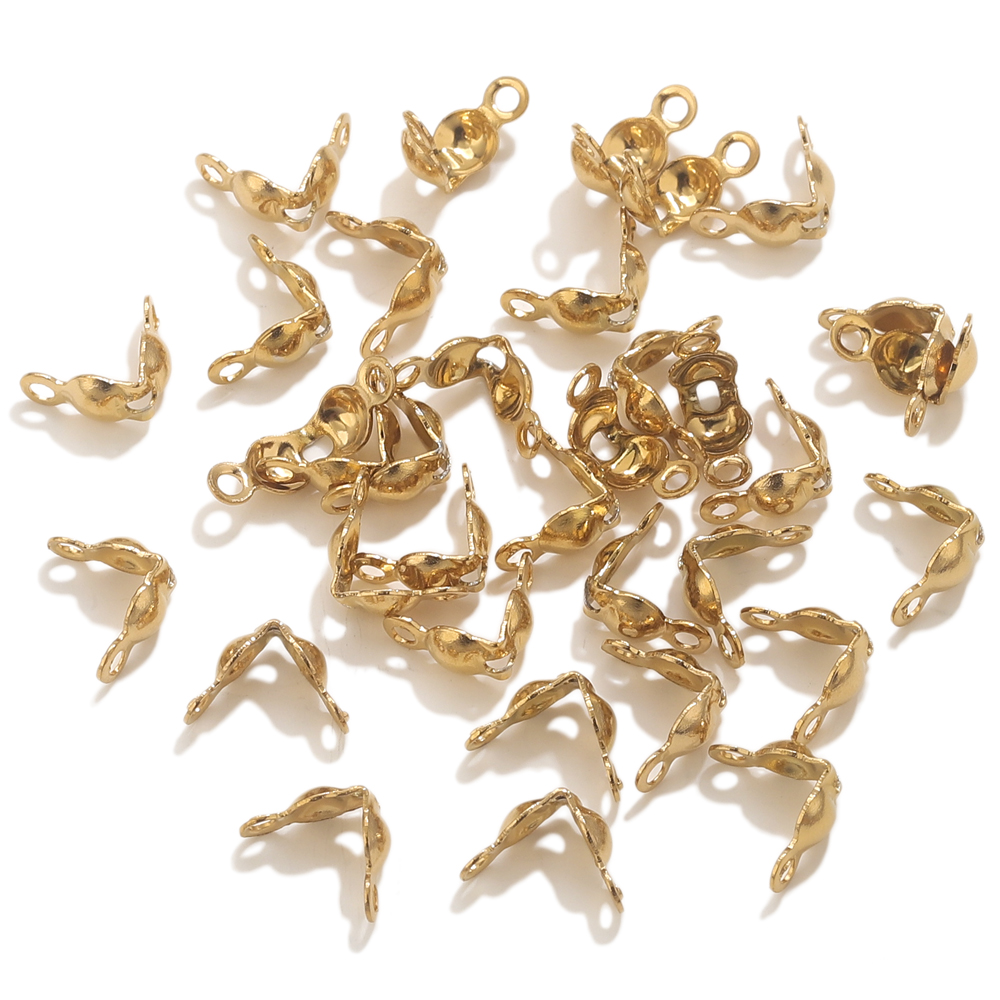 50 قطعة PVD مطلية بالذهب الفول - مراجعة Jewelry Making Accessories وسعره