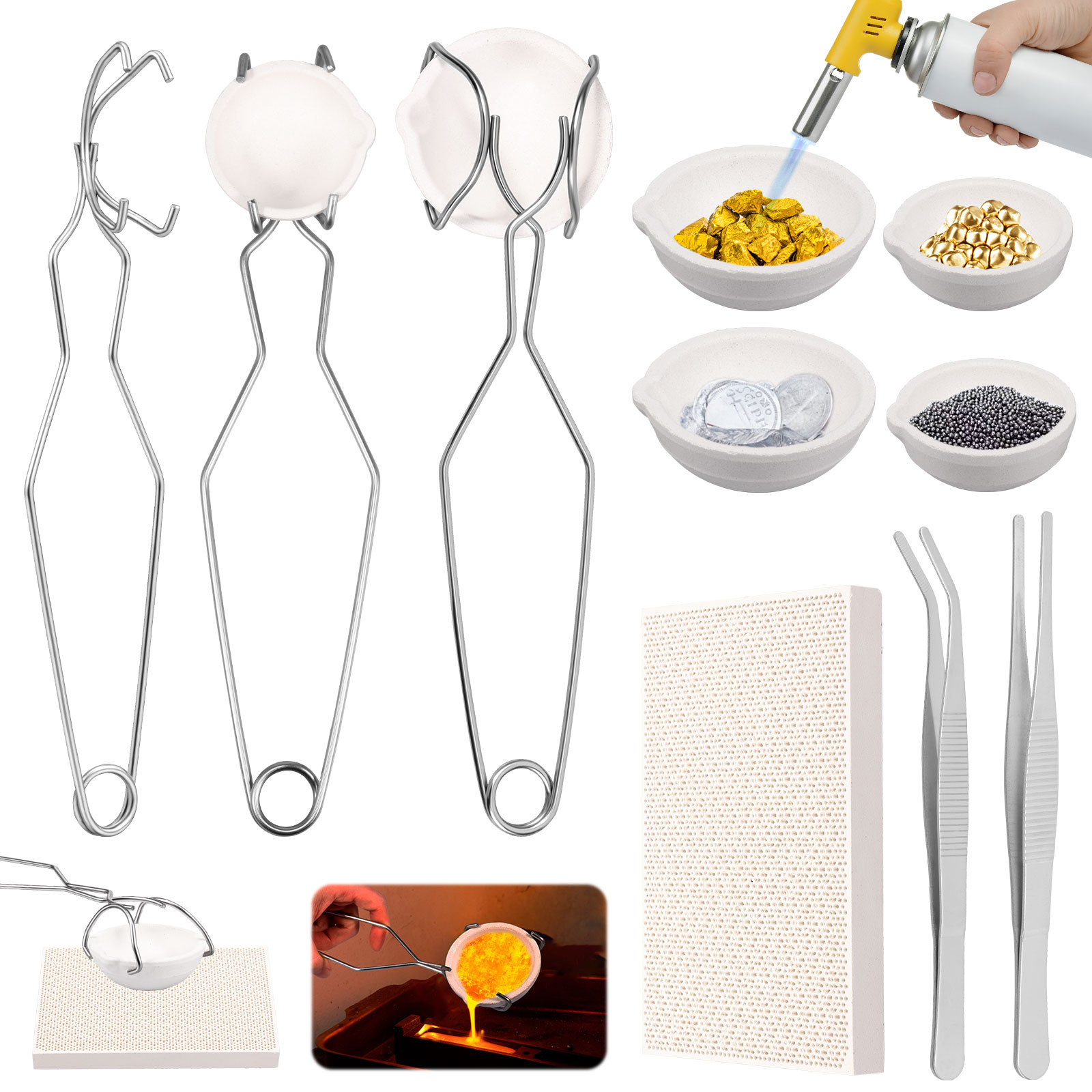 طقم بوتقة صهر وصب عالي النقاء  - مراجعة Jewelry Making Torch وسعره