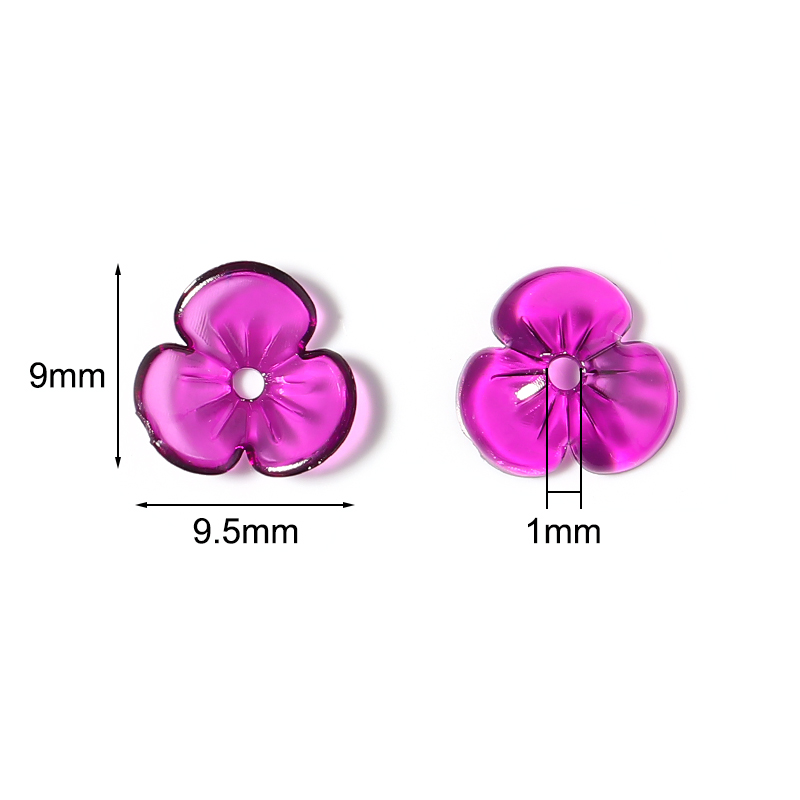 20 قطعة/الوحدة شفافة الراتنج ا - مراجعة Bead Cap Flower وسعره