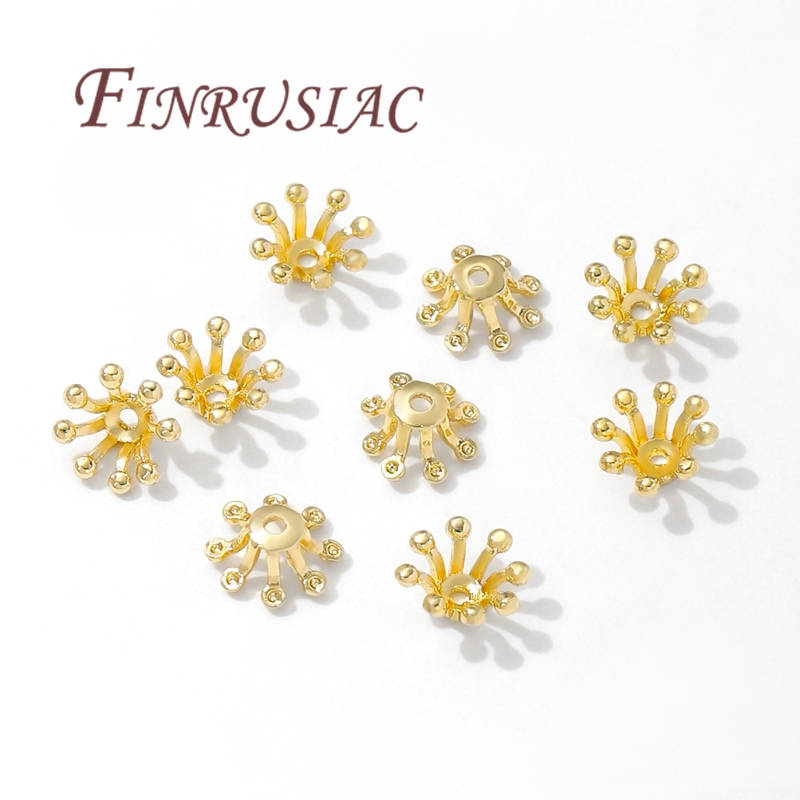 أغطية خرز على شكل زهرة مطلية ب - مراجعة Bead Cap Flower وسعره