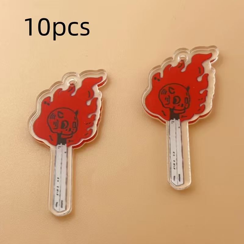 10 قطع من قلادات الجمجمة المصن - مراجعة Jewelry Making Accessories وسعره