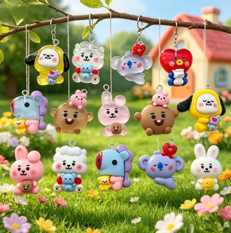 7 قطع من إكسسوارات BT21 الكرتو - مراجعة Jewelry Making Accessories وسعره