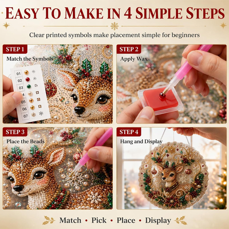 طقم لوحة فنية ماسية مزينة بالل - مراجعة Jewelry Making Board وسعره