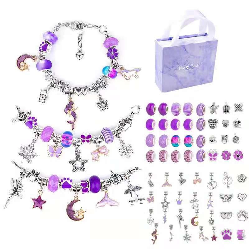 سوار Charm صنع عدة DIY بها بنف - مراجعة Jewelry Making Kits For Girls وسعره