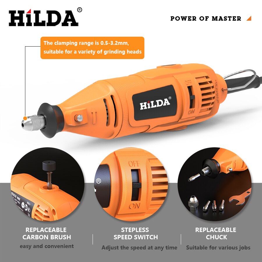 طقم قلم نقش كهربائي HILDA مع م - مراجعة Jewelry Making Rotary Tool وسعره