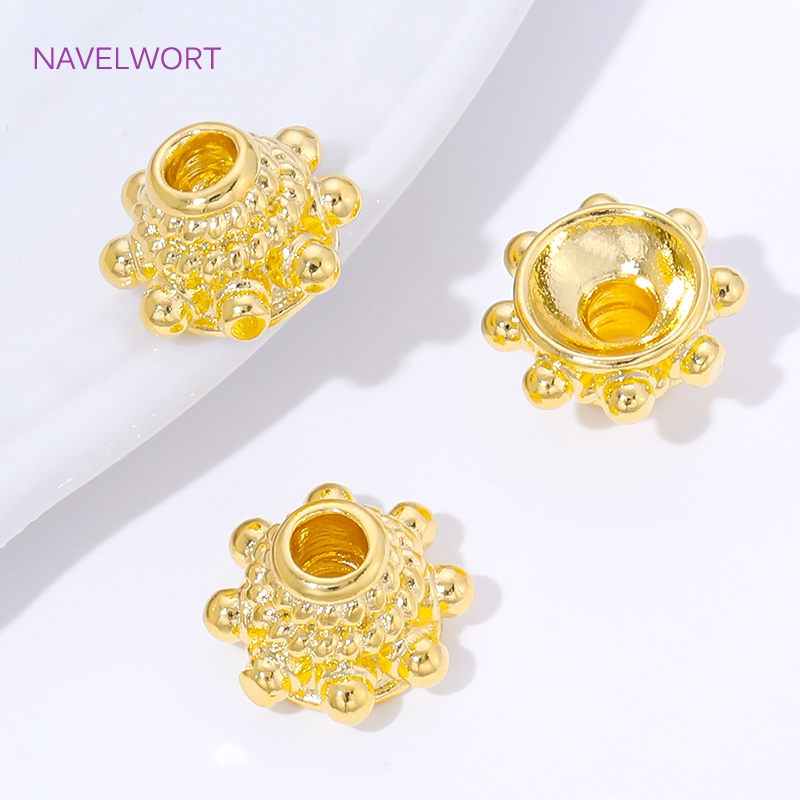 2/4/8 قطع من أغطية الخرز المطل - مراجعة Bead Cap Flower وسعره