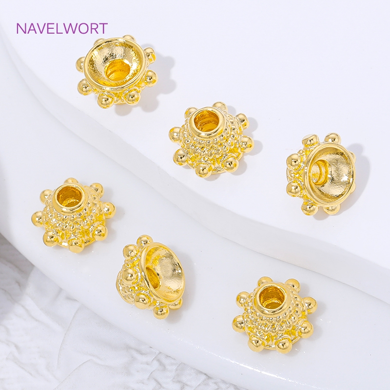 2/4/8 قطع من أغطية الخرز المطل - مراجعة Bead Cap Flower وسعره