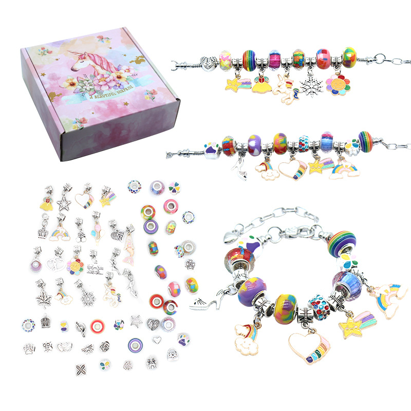 حبات حروف مضفرة سهلة لصنع المج - مراجعة Jewelry Making Kits For Girls وسعره
